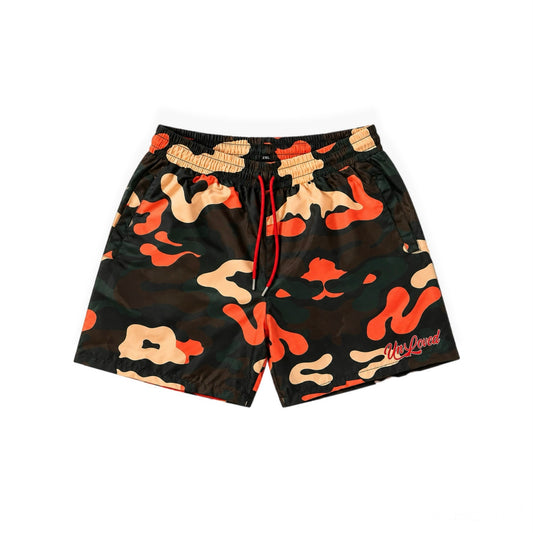 UNLVD Camo Windbreaker Shorts