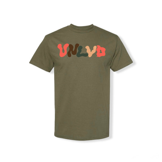 UNLVD Camo Letter Tee